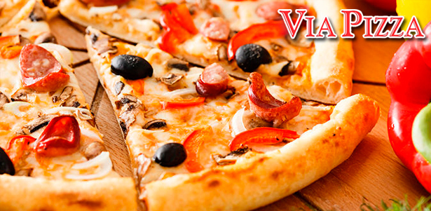 **Скидка 50%** на все виды пиццы от службы доставки Via Pizza. Итальянская кухня прямо у вас дома!. Москва - kupikupon.ru **Скидка 50%** на все виды пиццы от службы доставки Via Pizza. Итальянская кухня прямо у вас дома!
