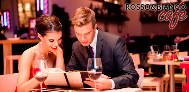 Ужин для двоих в изысканном ресторане Rosso&Bianco Café: блюда европейской и итальянской кухни, вкуснейшие десерты и напитки! **Скидка 50%**. Москва - kupikupon.ru Ужин для двоих в изысканном ресторане Rosso&Bianco Café: блюда европейской и итальянской кухни, вкуснейшие десерты и напитки! **Скидка 50%**
