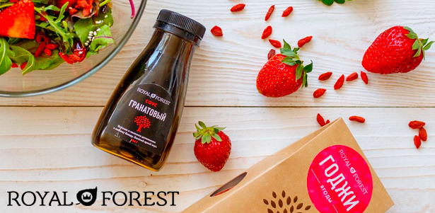 **Скидка 30%** на весь ассортимент натуральной продукции в магазинах Royal Forest