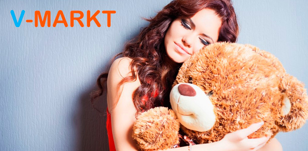 Плюшевые медведи высотой от 60 до 130 см от интернет-магазина V-Markt. **Скидка 70%**. Домодедово - kupikupon.ru Плюшевые медведи высотой от 60 до 130 см от интернет-магазина V-Markt. **Скидка 70%**