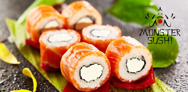 **Скидка 50%** на всё меню службы доставки Monster Sushi + вкусный подарок!. Москва - kupikupon.ru **Скидка 50%** на всё меню службы доставки Monster Sushi + вкусный подарок!
