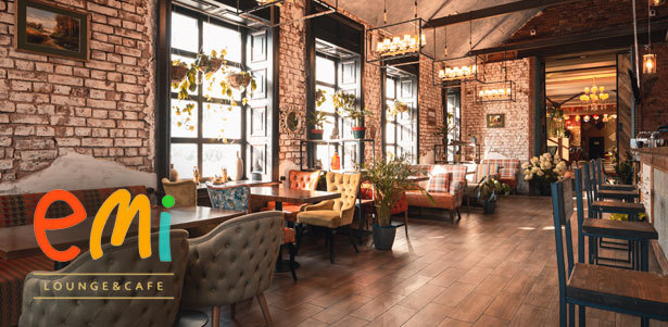 **Скидка 50%** на все меню и напитки в lounge & cafe EMI на «Комсомольской». Москва - kupikupon.ru **Скидка 50%** на все меню и напитки в lounge & cafe EMI на «Комсомольской»