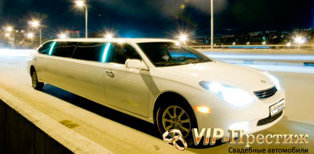 Свадебные, романтические или pre-party поездки на лимузине Lexus ES 300 с бесплатной подачей для компании до 10 человек от праздничного агентства «VIP-престиж». **Скидка до 51%**. Москва - kupikupon.ru Свадебные, романтические или pre-party поездки на лимузине Lexus ES 300 с бесплатной подачей для компании до 10 человек от праздничного агентства «VIP-престиж». **Скидка до 51%**
