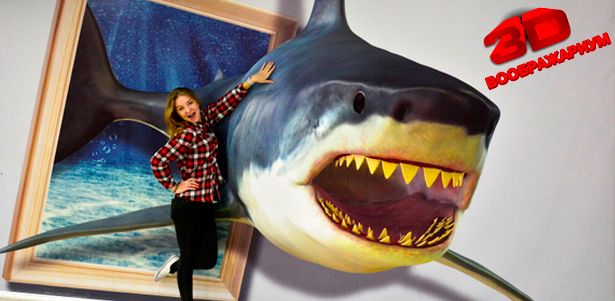 Море позитивных эмоций! Билеты на выставку 3D-картин «Воображариум» **со скидкой до 50%**