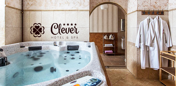 3 дня/2 ночи в номере для двоих в спа-отеле Clever в Клину: 3-разовое питание, паркинг, Wi-Fi и не только. **Скидка 55%** + **скидка 20%** на баню, хаммам, гидромассажный бассейн