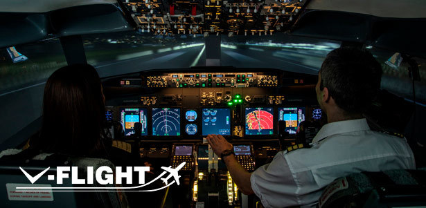 60 или 90 минут полета на авиатренажере Boeing 737 NG от компании V-flight. **Скидка 50%**