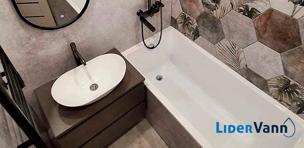 Ремонт и реставрация ванн с помощью акрилового вкладыша или жидкого акрила от компании «ЛидерВанн». **Скидка 15%**