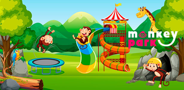 Целый день развлечений, проведение дня рождения или детского праздника в семейном парке развлечений Monkey Park в ТРК Mari: нерф-арена, батуты, ниндзя-парк, настоящая пещера и не только. **Скидка до 45%**
