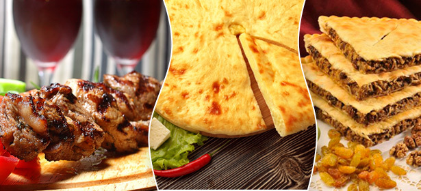 Шашлык, осетинские пироги, хачапури и другие блюда с доставкой на дом или в офис от компании «Мангал-Шашлык». **Скидка 60%**